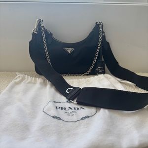Prada Re-Edition 2005 Re-Nylon Crossbody Black Bag - Great Condition